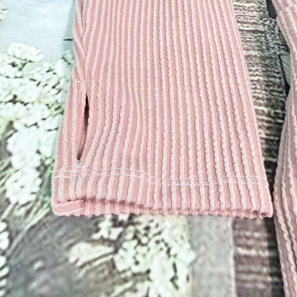 Blakele Open Front Cardigan Chill Comfy Pink open front Thumb holes OS - Picture 7 of 13